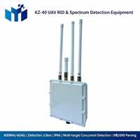 Détecteur fixe de drones KZ-40, terminal de détection de spectre 400 MHz-6 GHz pour la surveillance des espaces aériens à basse altitude sur sites critiques