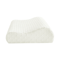 Oreiller cervical orthopédique respirant en mousse à mémoire de forme avec housse en fibre de bambou motif marin, soulagement des douleurs cervicales, design ergonomique 60x40x12CM