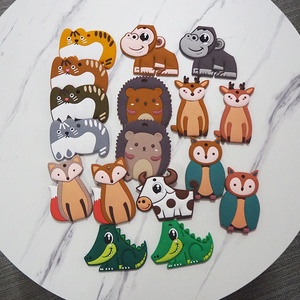 Collar de dentición DIY para bebés, sin BPA, con diseño de vaca, juguete molar seguro con forma de animal de dibujos animados, venta al por mayor - Product Image 6