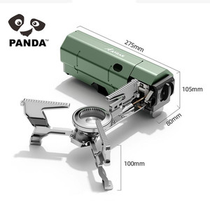 เตาแก็สแบบพกพากลางแจ้งพับได้อุปกรณ์ทำอาหารโลหะกันลมพร้อมกระเป๋าการใช้งานอัตโนมัติด้วยเชื้อเพลิงบิวเทน - Product Image 4