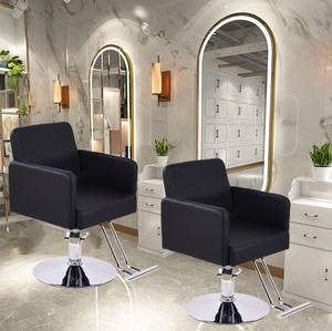 Chaise de <span class=keywords><strong>salon</strong></span> moderne WDY, chaise de <span class=keywords><strong>salon</strong></span> de beauté noire pour coiffeur - Product Image 2