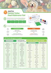 Anitia ชุดทดสอบความไวของ IgG อาหารแมวถูกต้องแถบทดสอบสัตวแพทย์การตรวจอาหารการแพ้ของสุนัขแมวการตรวจวินิจฉัยเกาหลี - Product Image 2