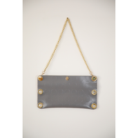 Bolso de mano pequeño de moda para mujer, hecho a mano en Italia, de material PVC y algodón, estilo clásico rock, sin crueldad animal, sostenible, personalizado.