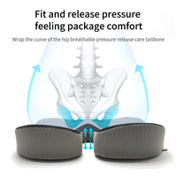 Coussin de siège ergonomique personnalisé en mousse à mémoire de forme, respirant, anti-pression, forme papillon, amovible et lavable, pour voiture et bureau