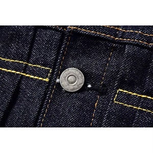 16 OZ Custom Men's Fashion <strong>Denim</strong> Factory Heavy Raw Selvedge <strong>Denim</strong> <strong>Jacket</strong> Custom Logo <strong>Red</strong> Selvedges Jeans <strong>Jacket</strong> Men - Product Image 3
