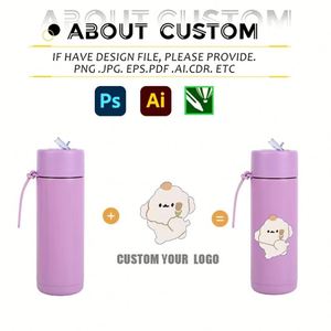 Vasos Personalizados con Logotipo, Vasos de Acero Inoxidable de 20 oz con Asa para Florero, Vaso Aislado, Gobelet Isotherme - Product Image 4