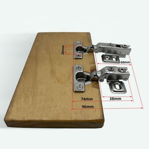 Soft Close Hydraulic Short Arm Hinge 26 mm Small Cabinet Hinge for Thin Door Panel Furniture-for <b>Kitchen</b> Living Room School Use - Product Image 5