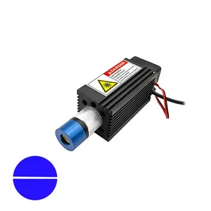 Modul Laser garis biru kelas industri, sinar tipis 300/500/1000mw fokus kompak daya tinggi dapat disesuaikan 450nm