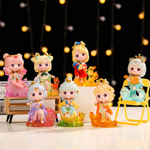 Caja Sorpresa de Figuras de Resina de Apsaras Voladoras de Dunhuang, Regalos de Cumpleaños y Año Nuevo para Niñas - Product Image 1