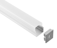 Bande lumineuse LED 1609 Profils en aluminium Argent Noir 1m 2m pour décoration lumineuse intérieure