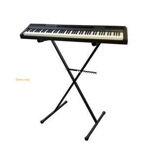 Soporte de teclado con estructura en X individual K-704-2B con mecanismo de bloqueo de 10 posiciones, ajuste rápido de altura de 37-94 cm - Product Image 2