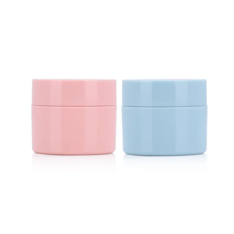 Beauty Containers Small Plastic Cosmetic cream Jars 10 15 20 30g Gram Lip Balm Pot Black Lids