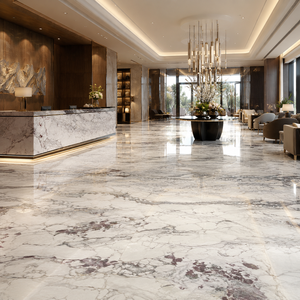 หินอ่อนขัดเงา UnionStone สีขาววานติกัน แผ่นใหญ่ หินแคลไซต์ร่วมสมัย สำหรับห้องครัวและห้องน้ำ - Product Image 5
