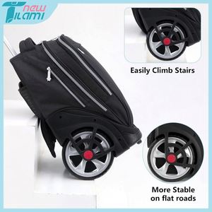 BSCI Girls' School Bag and Women's Customized Students Kids Rolling <b>Backpack</b> with Large <b>Wheels</b> - Product Image 4