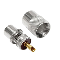 Adaptateur RF UHF PL259, connecteur mâle à souder, connecteur électrique pour câble RG58 RG59 Lmr200 LMR240