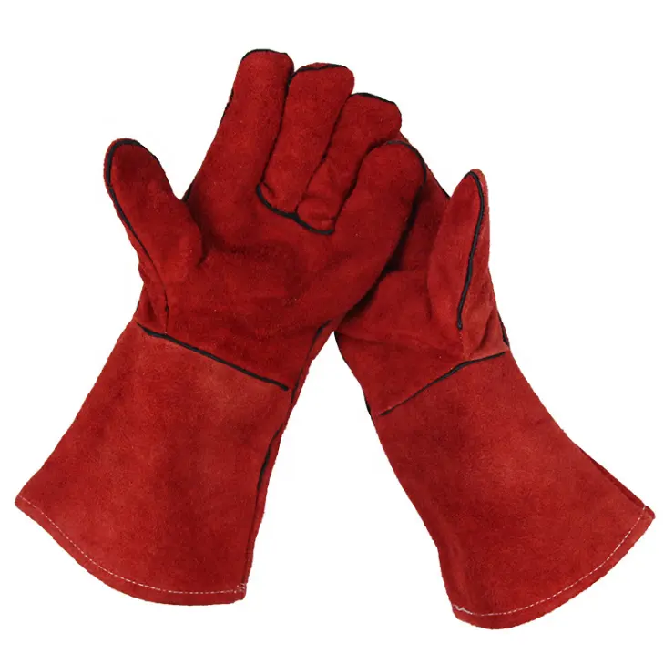 Gloves Hand Gloves Ozero Long Cuff Cowhide Split Leather Work Gardening Heavy Duty Safety Hand Gloves Welding Bulk With Custom Logo .
