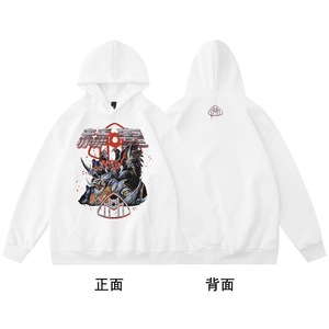 SASIOVERLXRD Sudadera con Capucha con Estampado Gráfico He Gui, Estilo Gótico Anime, Sudadera Negra Informal para Hombre y Mujer, Estilo Hip Hop - Product Image 6