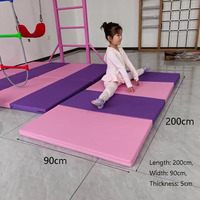 Tapis de gymnastique pliable en 4 parties pour enfants, entraînement de tumbling, école, mousse haute densité, durable