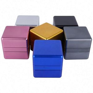 Square <b>Herb</b> <b>Grinder</b> With Magnetic on Each Corner Spice <b>Grinder</b> Smoking Accessory - Product Image 2