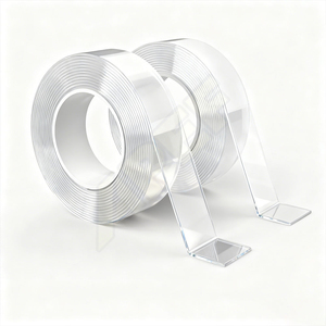 Cinta Adhesiva de Doble Cara Nano <span class=keywords><strong>para</strong></span> Fijación de Tapices, Cinta Adhesiva Transparente y Removible de Alta Resistencia <span class=keywords><strong>para</strong></span> Paredes - Product Image 1