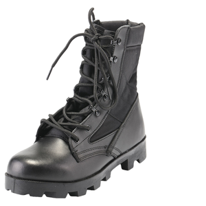 काले सामरिक छलावरण आउटडोर हिकिंग बूट्स एंटी-स्लिप वाटरप्रूफ पु ऊपरी लुभावनी रबर इनसोल लोगो समर्थन - Product Image 5