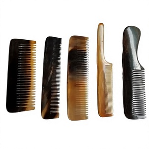 Best Quality Custom Logo Eco-Friendly Modern Design Angel Buffalo Horn Lice Comb Natural Horn Hair Care <b>Tool</b> <b>Waterproof</b> Handmade - Product Image 1