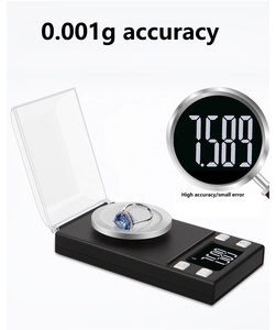 For LCD Pocket Mini <strong>Scale</strong> 0.001g Accuracy Diamond Jewelry <strong>Scale</strong> with Tray and Dust Cover OEM Customizable - Product Image 2