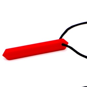 Collier pendentif en silicone de qualité alimentaire pour bébé, vente chaude, pendentifs créatifs multicolores géométriques en forme de crayon et de pierre précieuse - Product Image 3