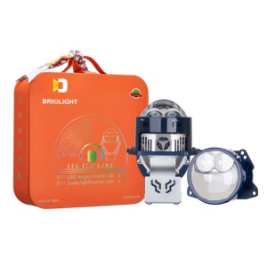 Briolight เลนส์ H7 H4เลเซอร์คู่ขนาด3นิ้วไฟหน้า LED กำลังไฟ60W ใช้งานได้จริง6500K มีอายุการใช้งานยาวนาน - Product Image 1