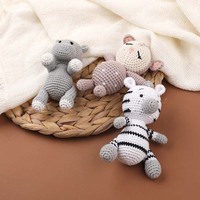Poupées d'animaux tricotées à la main, animaux en peluche au crochet, mascotte personnalisée, cadeau personnalisé, décoration de la maison