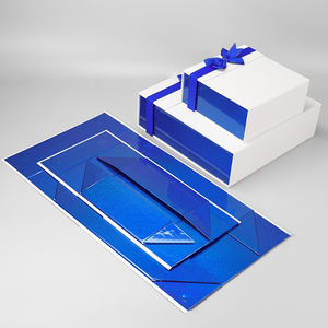 Vente en gros de boîtes de luxe pliables magnétiques Boîte pliante en carton d'emballage cadeau magnétique avec logo personnalisé - Product Image 1