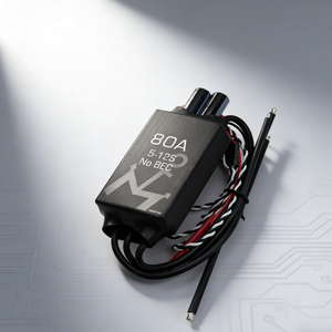 Controlador Electrónico de Velocidad (ESC) PWM de 80A 5-12S para Motores DC sin Escobillas, para Sistemas de Propulsión de Barcos, Autos y Aviones RC - Product Image 1