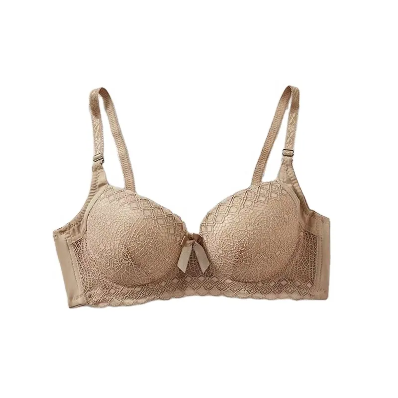 Sutiã de renda de beleza corporal sem costura push up novo estilo de Valentine para sutiã feminino fofo por atacado OEM