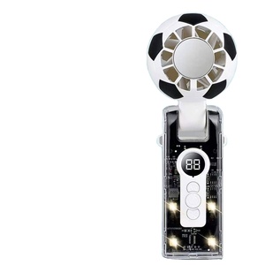 Ventilateur portable à thème football, 100 vitesses, écran LED, rechargeable, pour le sport et les voyages - Product Image 1