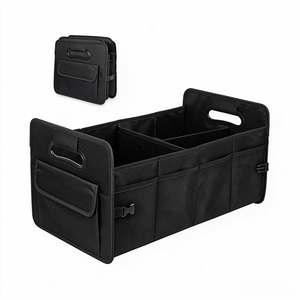 Organisateur de voiture pliable multifonctionnel imperméable <span class=keywords><strong>Oxford</strong></span>, accessoires de voiture, boîte de rangement de coffre de grande capacité, sac de rangement portable pour voiture - Product Image 1