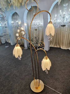 Lampadaire élégant à 3 têtes, fleur de thé, lumière de plomb de route, décoration de plafond de scène de mariage, plomb de route à Led pour la fête - Product Image 2