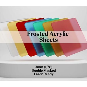 Plaques acryliques givrées noires mates, épaisseurs 2, <span class=keywords><strong>3</strong></span>, <span class=keywords><strong>4</strong></span>, 5, 6, 8, 10, 20, 30, 50 mm, simple ou double face givrée - Product Image 3