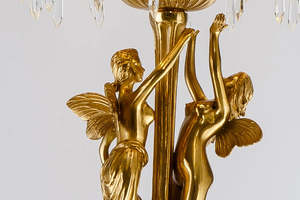 Offre Spéciale top français magnifique cristal cuivre royal luxe led fayer palm trois <span class=keywords><strong>lampadaire</strong></span> pour hôtel hall salon maison hall - Product Image 4