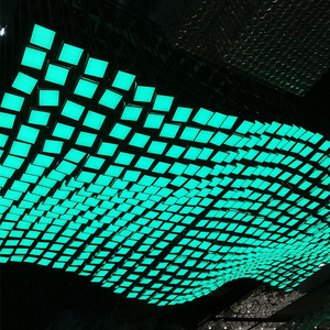Dekorativer Großer Hotel-Lobby Bankettsaal Maßgefertigter RGB DMX 512 Steuerbarer Großer Moderner Acryl-Kronleuchter - Product Image 3
