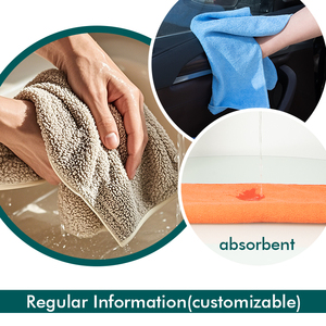 Khăn lau sợi microfiber cao cấp, nhanh khô, bền, siêu thấm hút, kích thước 45x72cm, dùng lau xe, nhà bếp, khách sạn - Product Image 4