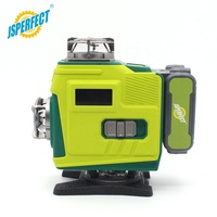JSPERFECT Haute Précision Asram Vert 16 Lignes Niveau Laser 4D avec Écran Tactile
