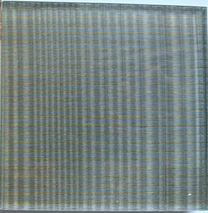 Panel de Vidrio Decorativo para Baño, Impermeable, con Malla Metálica Intermedia y Vidrio Laminado - Product Image 3