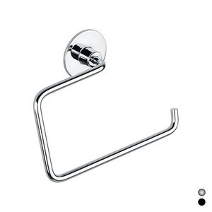 Porte-serviettes chromé, longueur 15 cm, largeur 6 cm, hauteur 27 cm, accessoire de salle de bain - Product Image 3