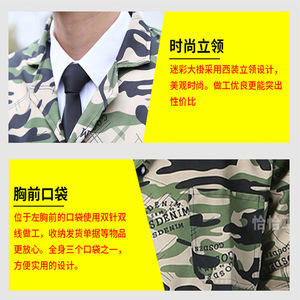 เสื้อโค้ทลายพรางหลากสีแบบปรับแต่งได้  กระดุมหน้าเดียว  ทรงยาว  สไตล์เทรนช์โค้ท  ชุดทำงานสำหรับผู้ชาย  ผลิตจากโรงงาน - Product Image 5