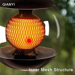 Suspension LED en verre moderne et minimaliste, protection oculaire, intensité variable, lampe de chevet pour chambre à coucher, culot E27 - Product Image 2