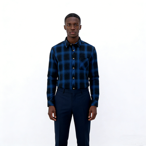 Neue koreanische Herbst-und Winter version von karierten Herren hemden - Product Image 5