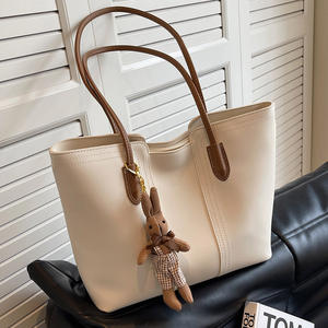 Korean Fashion for Women 2025 New Trendy Simple Tote Large Capacity Shoulder Commuter Bag - Product Image 1