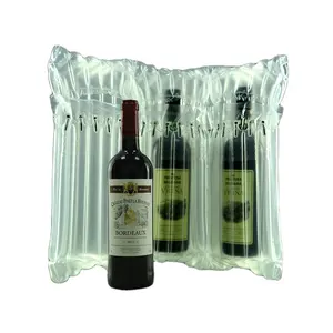 塑料包装容器酒袋用于运输气柱袋，用于包装带有定制徽标和浮雕