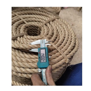 Fourniture de corde de Jute naturelle de 30-60mm d'épaisseur, corde de Manila torsadée, corde de chanvre pour station d'accueil artisanale, dîner décoratif, vente de BD - Product Image 4