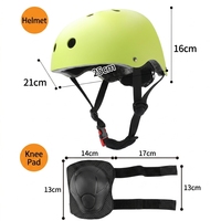 Ensemble de protection sportive pour jeunes : casque et genouillères anti-collision pour roller, vélo, skateboard, patinage sur glace